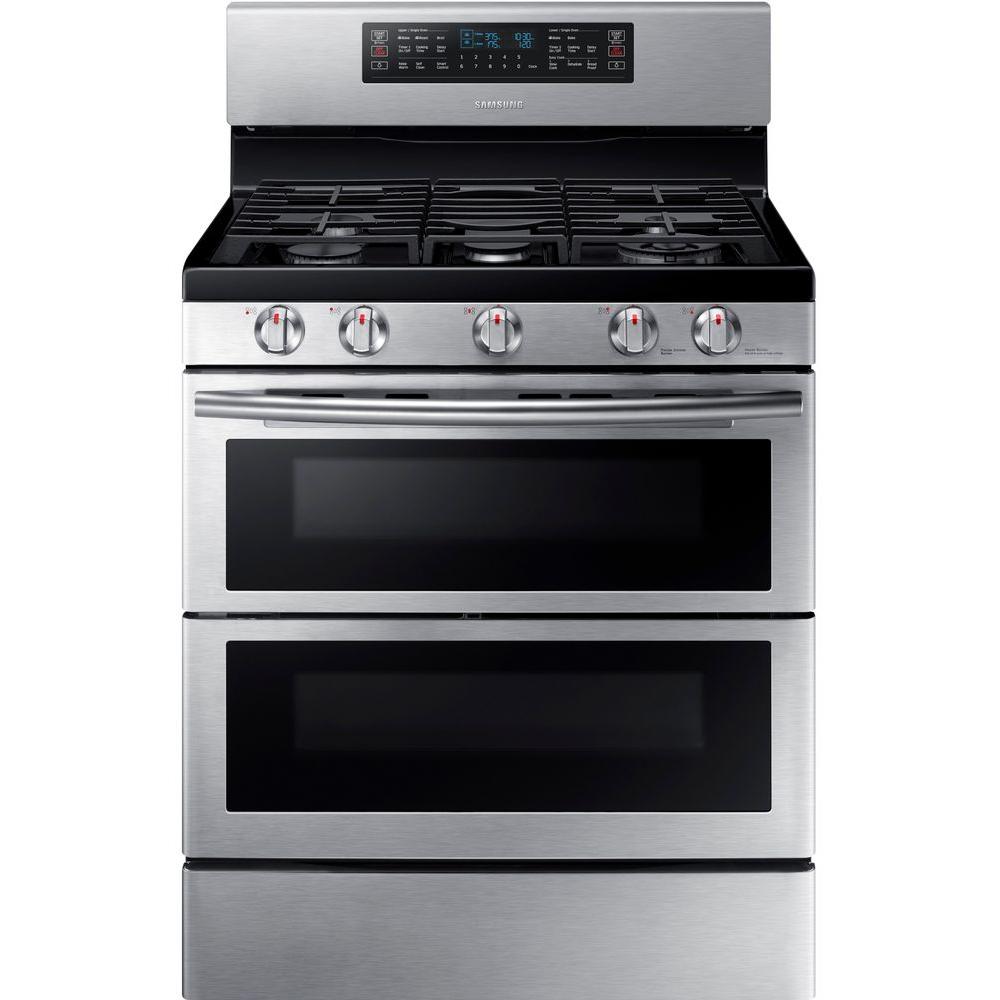 Samsung 30 inch 5.8 cu. ft. Double Oven Gas Range with Self-Cleaning Convection... by Samsung
