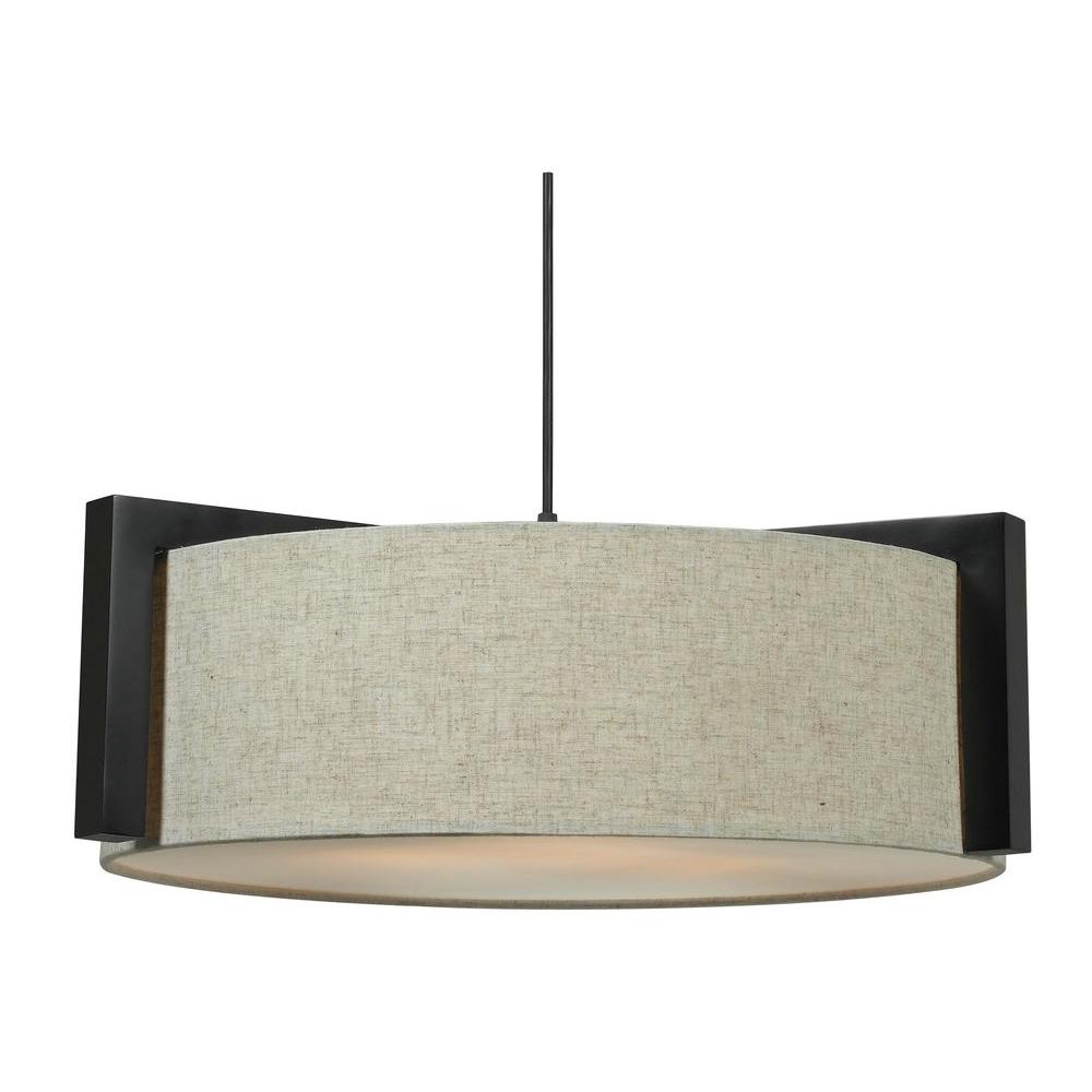 Drum Bronze Mid Century Modern Pendant Lights Lighting The Teton 3 Light Madera Bronze Pendant