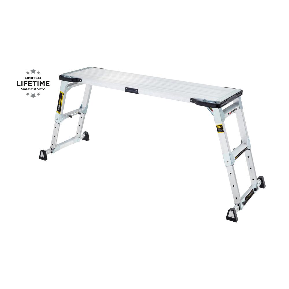 Gorilla Ladders 55 In X 14 In X 30 In Aluminum Heavy Duty