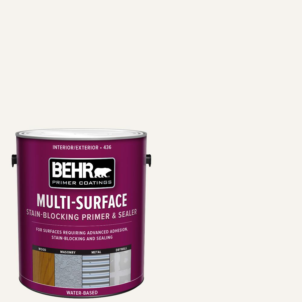 BEHR 1 Gal. White Acrylic Interior/Exterior MultiSurface