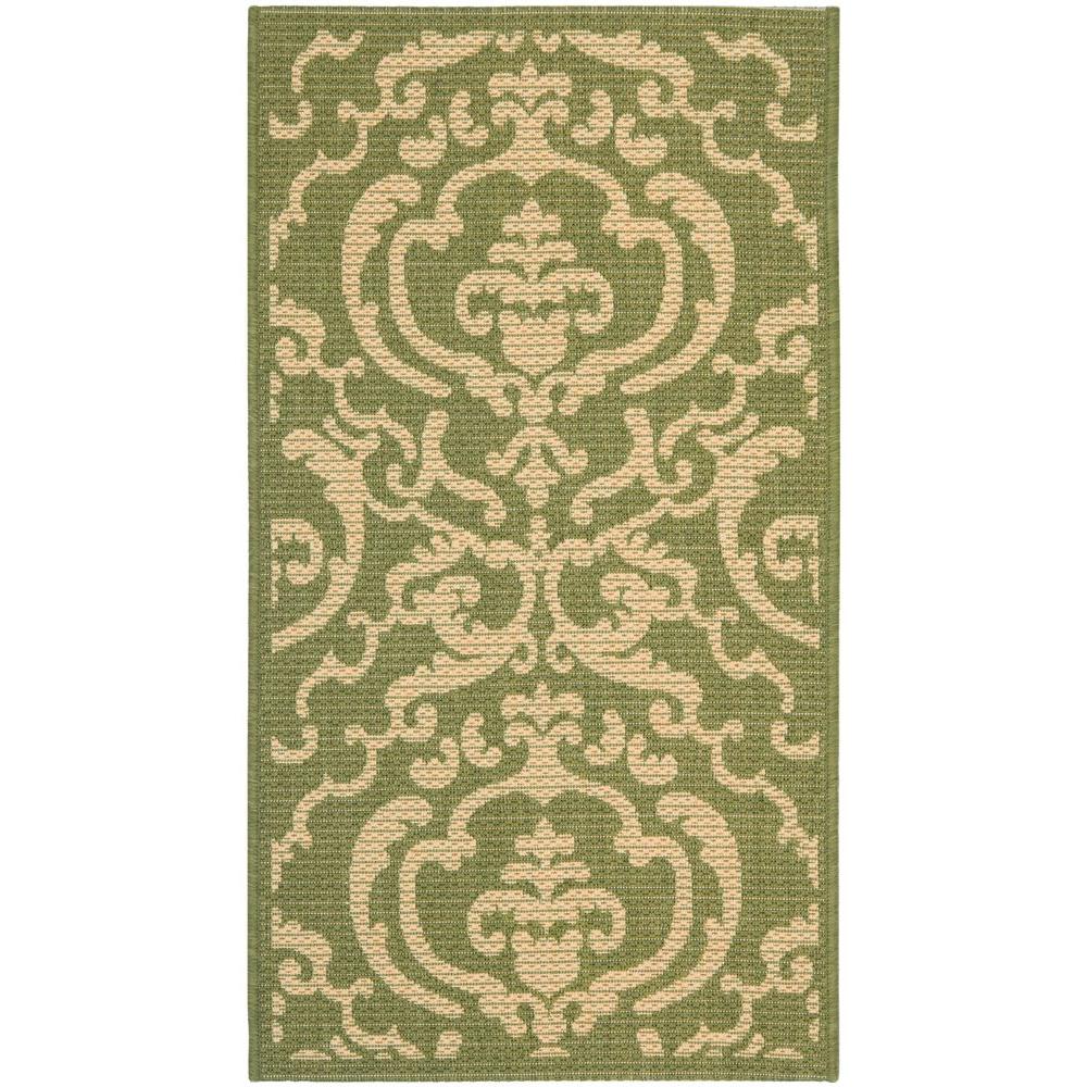 Safavieh Courtyard Olive/Natural 2 ft. x 3 ft. 7 in. Indoor/Outdoor