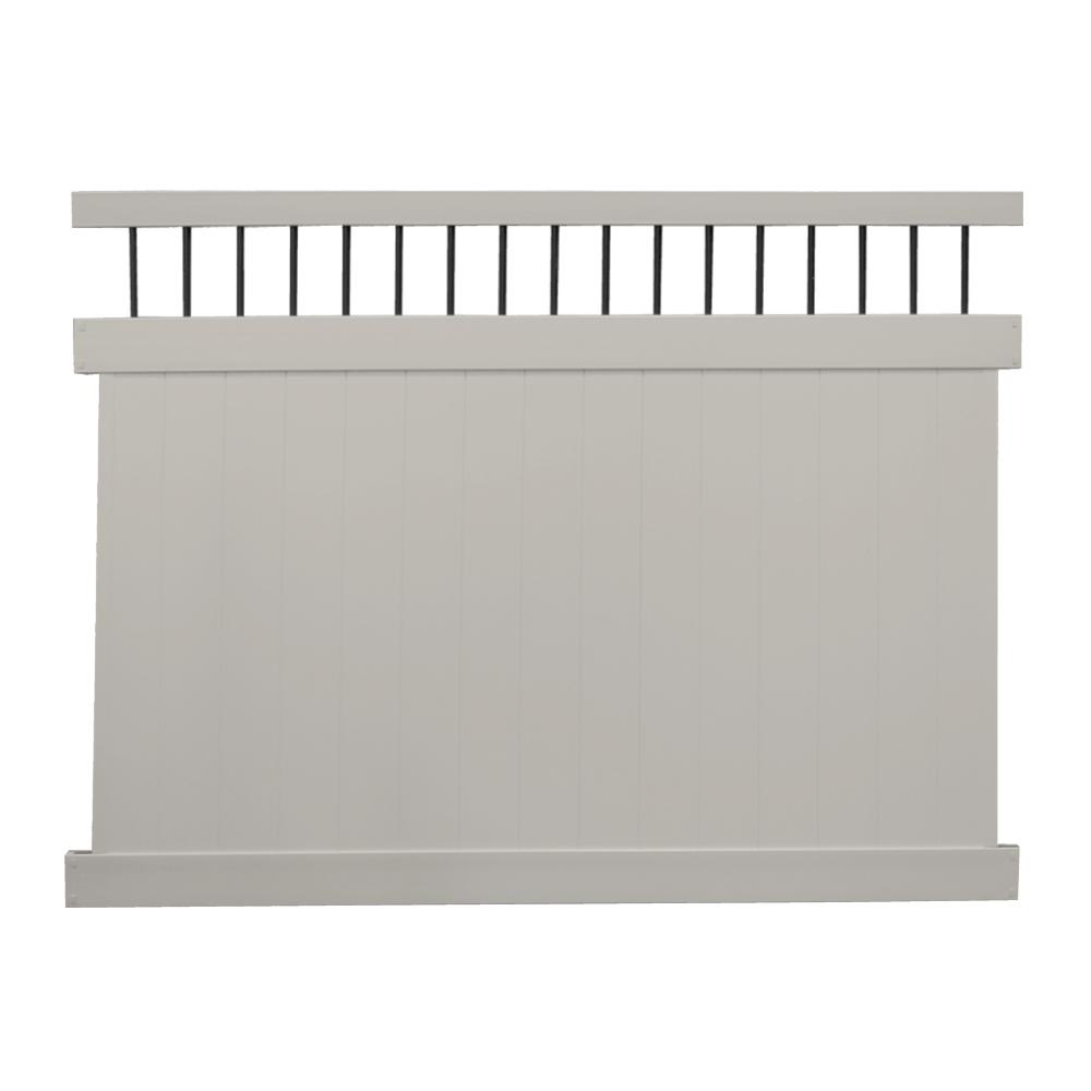 Weatherables Halifax 7 Ft X 8 Ft White Vinyl Privacy Fence Panel Kit Pwpr Ots 7x8 The Home Depot 9291