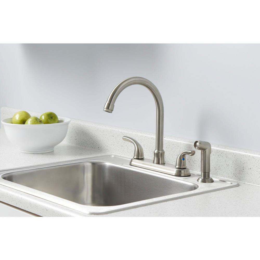 Kitchen Sink Faucets 3 Hole Or 4 Hole Faucets For Rv Kitchen Sinks With High Arc Spout Spray Valisy Commercial Sus304 Stainless Steel Oil Rubbed Bronze Two Handle Kitchen Sink Faucet