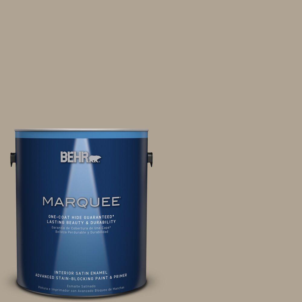 Behr Marquee 1 Gal 730d 4 Garden Wall One Coat Hide Satin Enamel 730d 4 Garden Wall One Coat Hide Satin