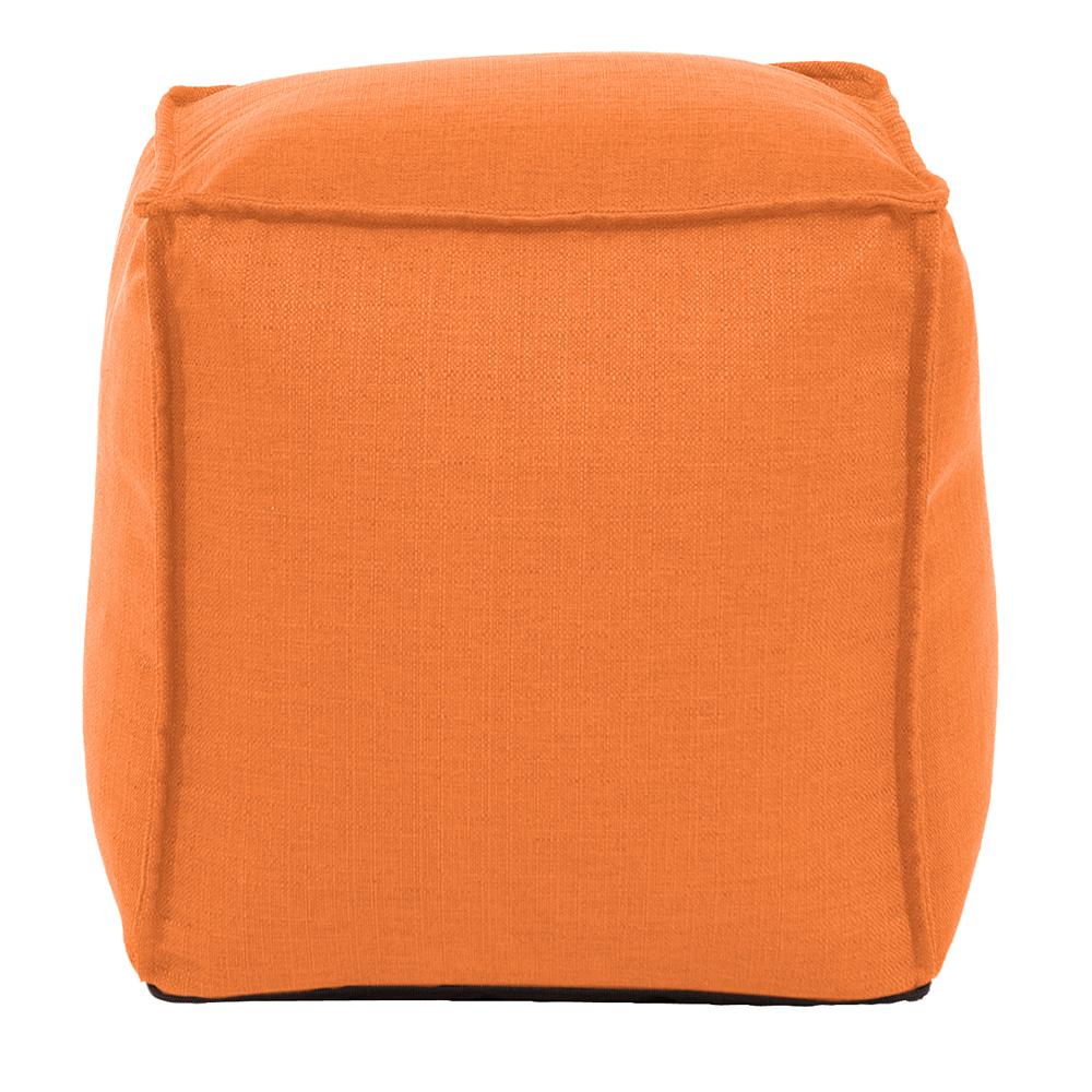Square Pouf Sterling Canyon Orange Ottoman873229 The Home Depot