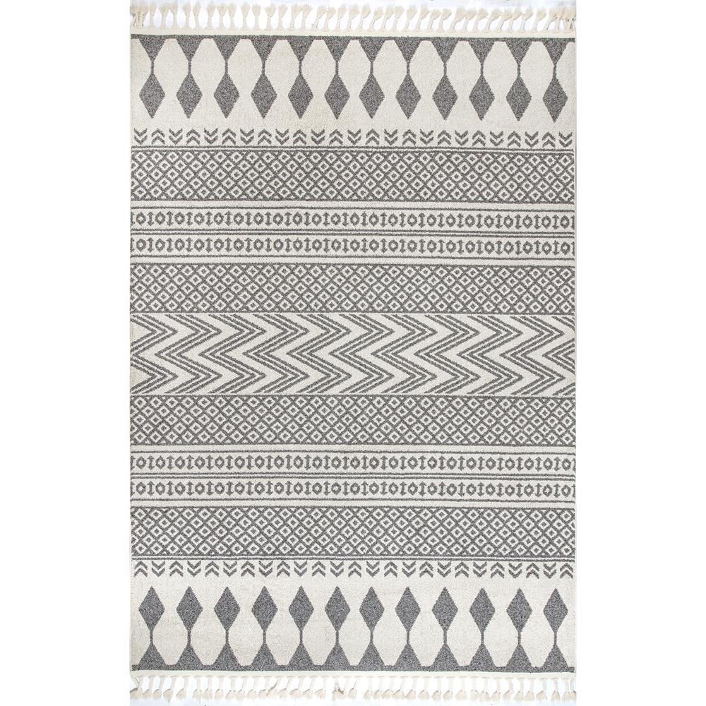 Nuloom Terra Tribal Bands Beige 5 Ft X 8 Ft Area Rug Acnz04a 508