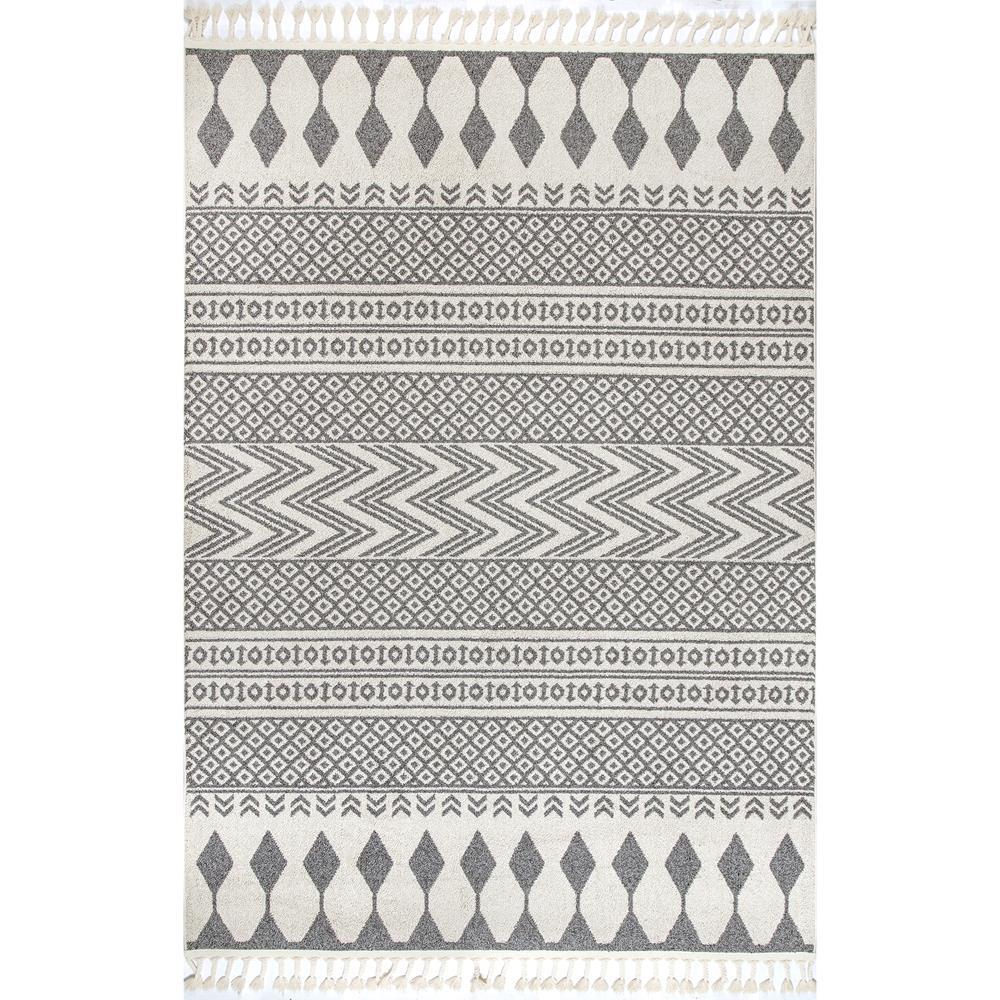 Nuloom Terra Tribal Bands Beige 7 Ft X 9 Ft Area Rug Acnz04a 6709 The Home Depot