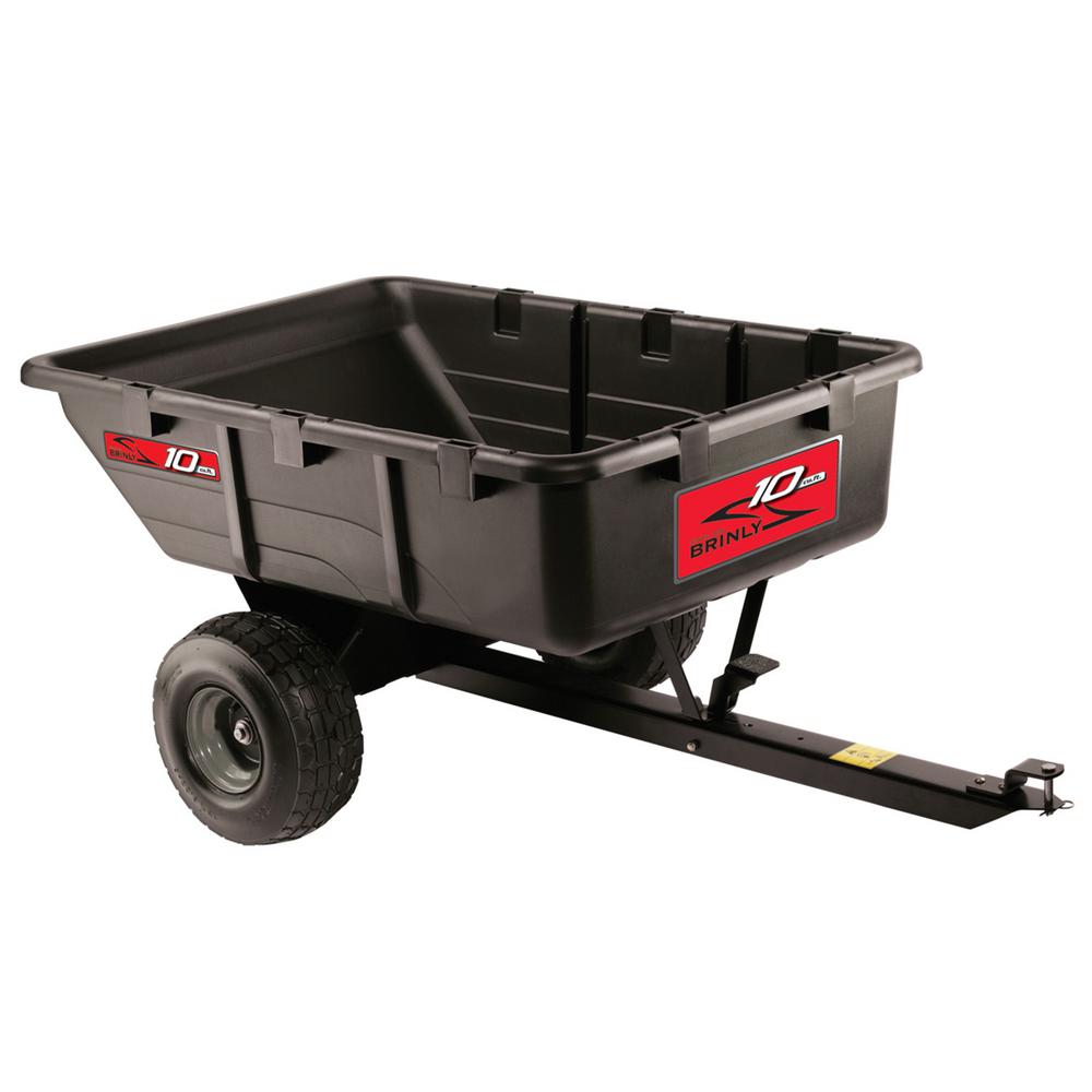 Brinly-Hardy 10 cu. ft. 650 lb. Tow-Behind Poly Utility Cart-PCT-101BH ...