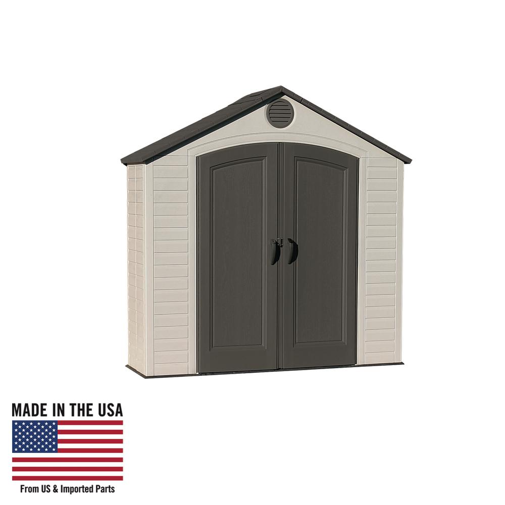 Lifetime 8 Ft X 2 5 Ft Indoor Outdoor Storage Shed 6413 The Home Depot