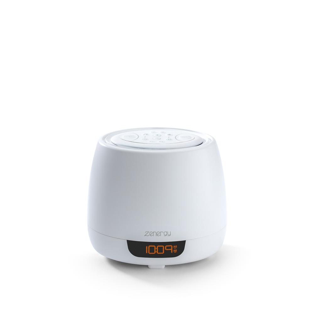 iHome Zenergy Aromatherapy White Essential Oil Diffuser Alarm Clock