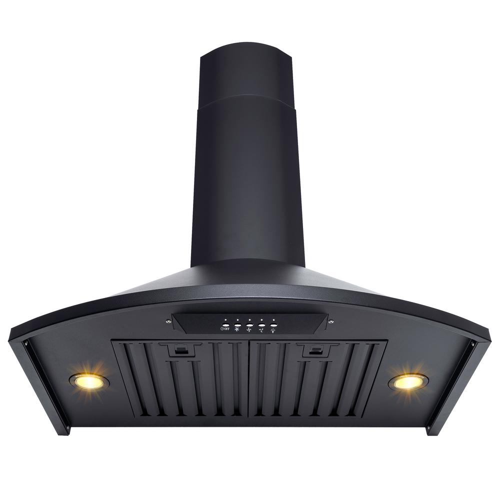 AKDY 30 in. Convertible Kitchen Wall Mount Range Hood with Lights in