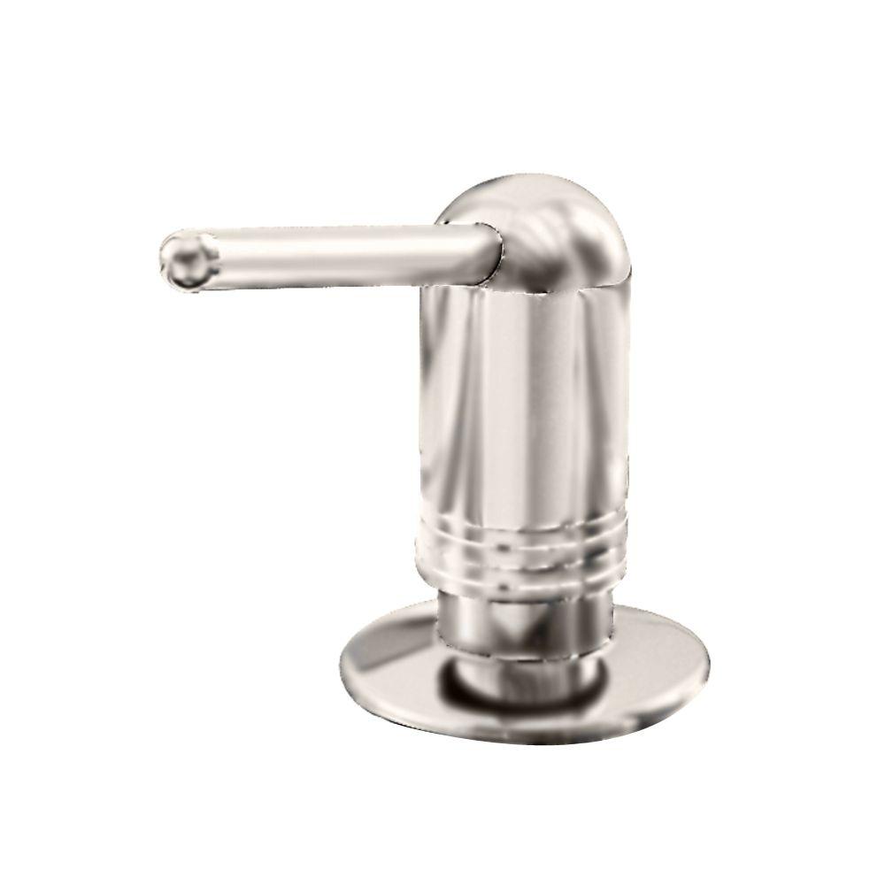 brushed nickel soap dispenser