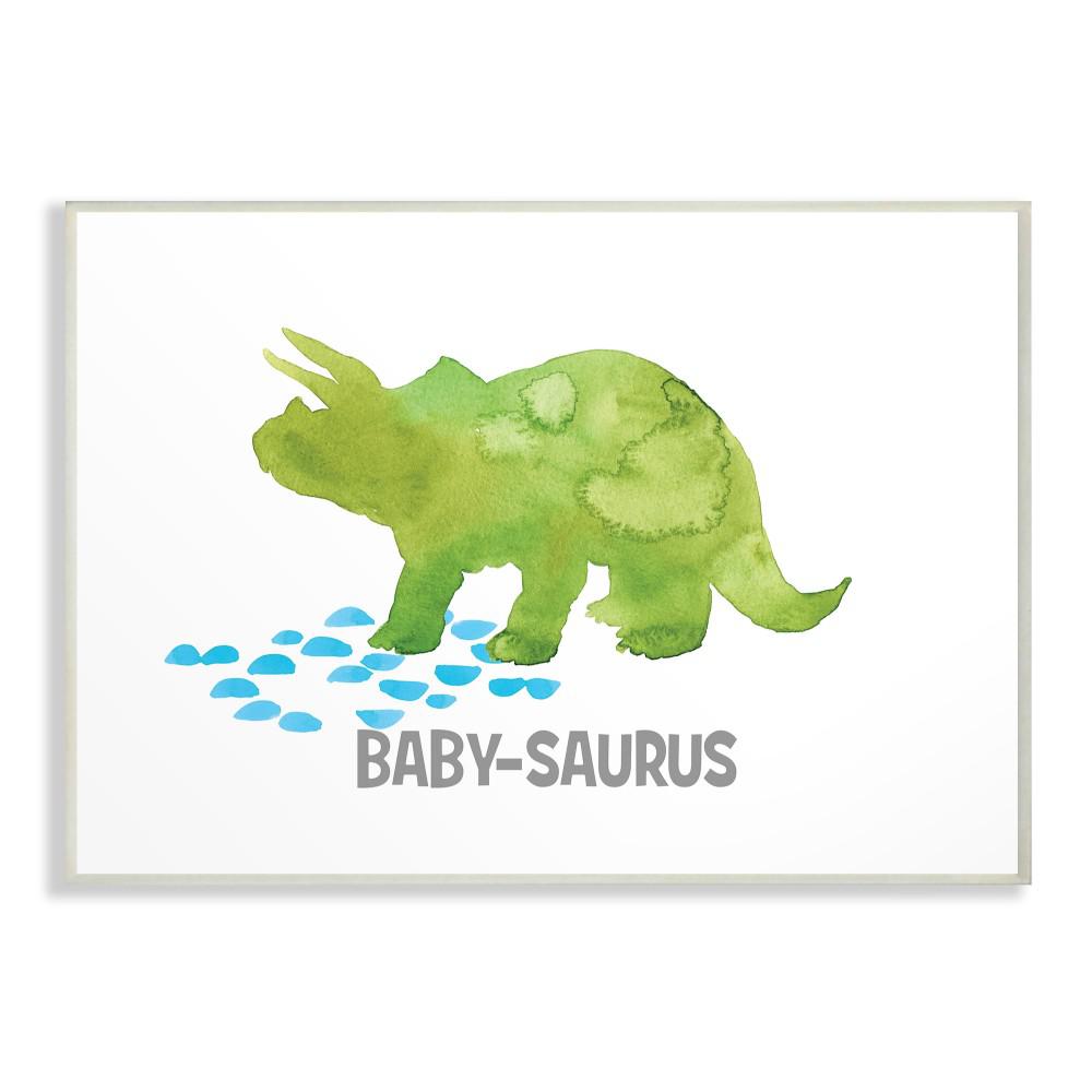 Stupell Industries 10 In X 15 Baby Saurus Triceratops Dinosaur