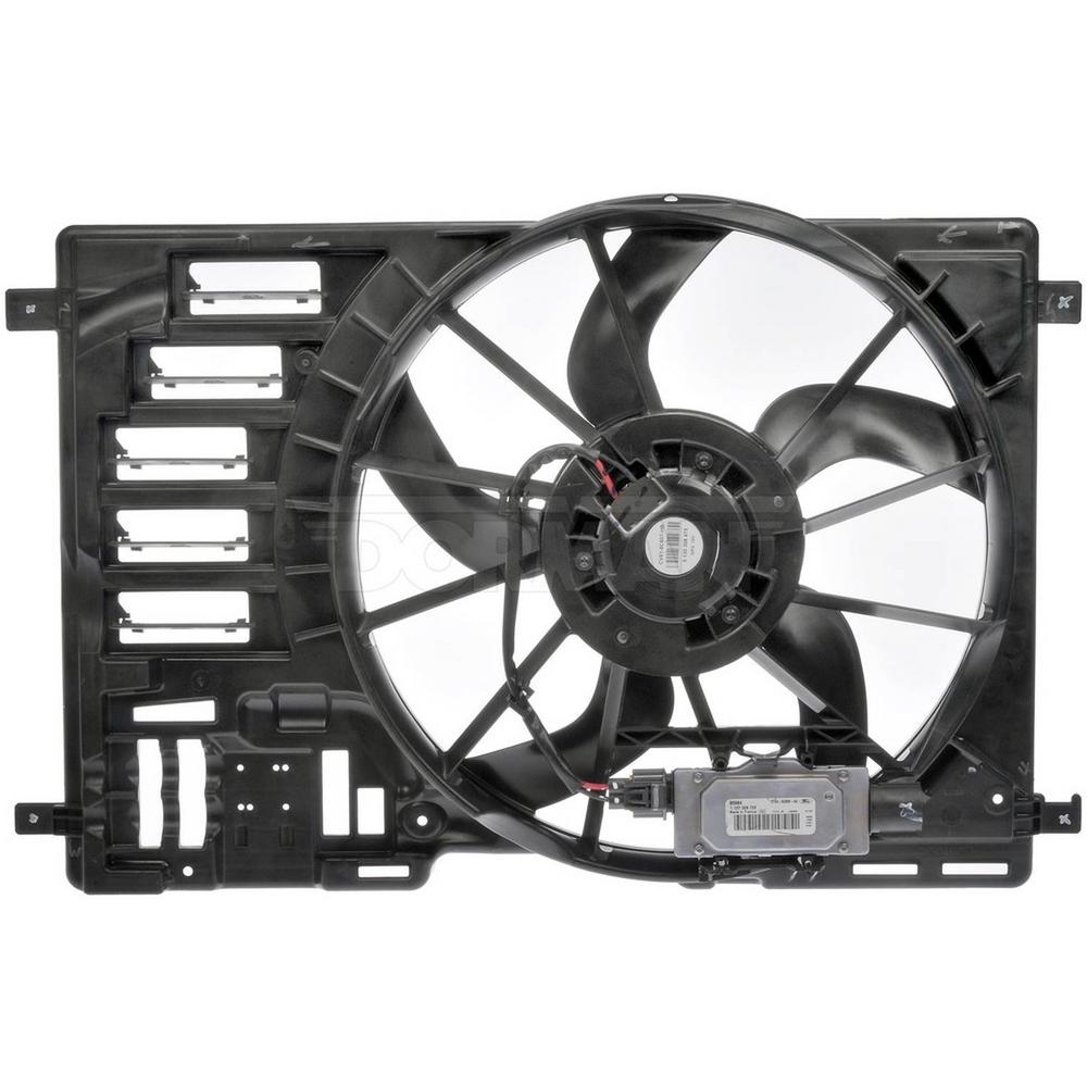 oe solutions radiator fan assembly with controller 2013 2016 ford escape 2 0l 621 040 the home depot dorman