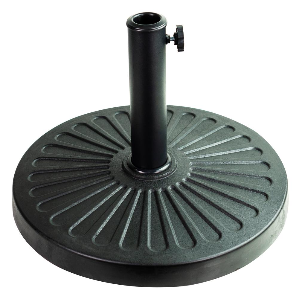 Hampton Bay Nantucket Outdoor Patio Umbrella Base In Black 1098000 0105157 The Home Depot