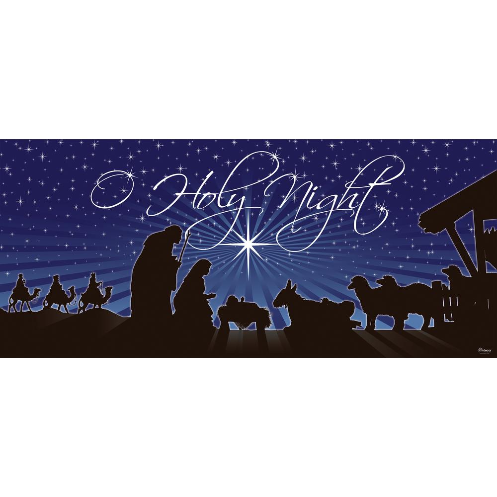 My Door Decor 7 Ft X 16 Ft Nativity O Holy Night Christmas Garage Door Decor Mural For Double Car Garage