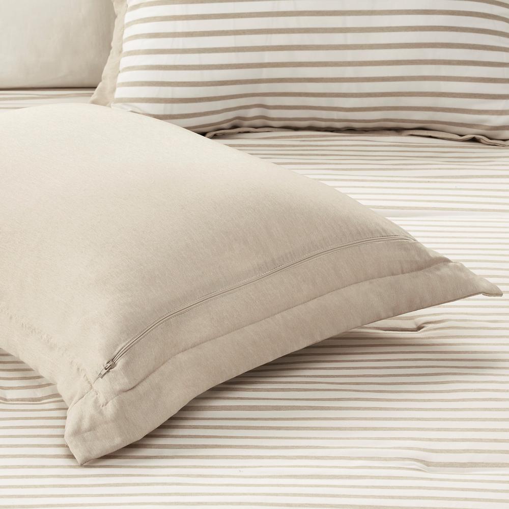 Madison Park Braydon 2 Piece Tan Twin Reversible Yarn Dyed Stripe