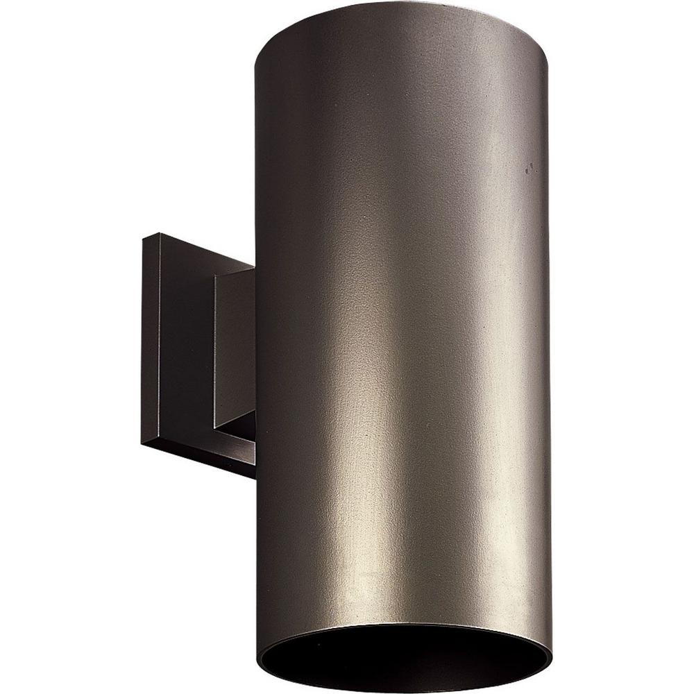Cylinder Lights Outdoor Wall Mounted Lighting 1 Light Antique Bronze Integrated Led Outdoor Wall Mount Cylinder