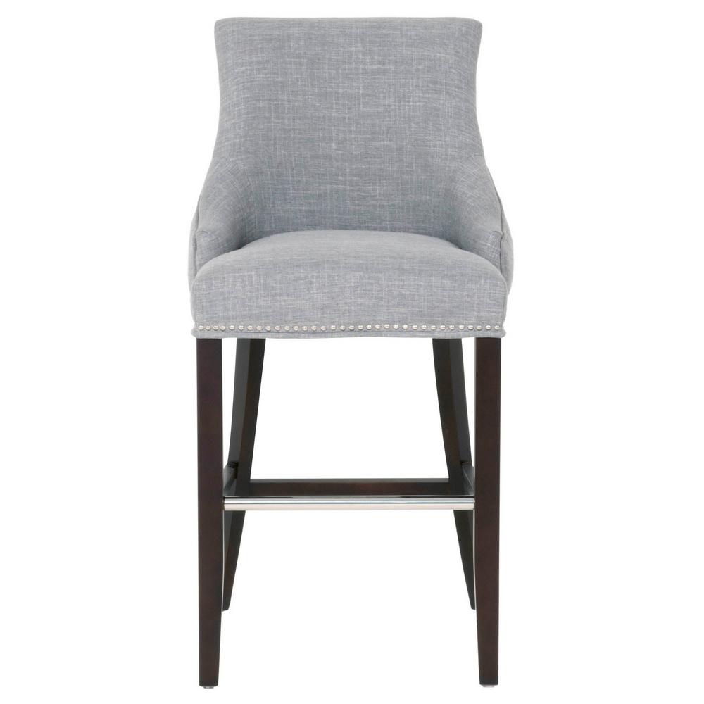 Orient Express Furniture Avenue 30 In Smoke Fabric Espresso Bar Orient Express Furniture Avenue 30 In Smoke Fabric Espresso Bar Stool