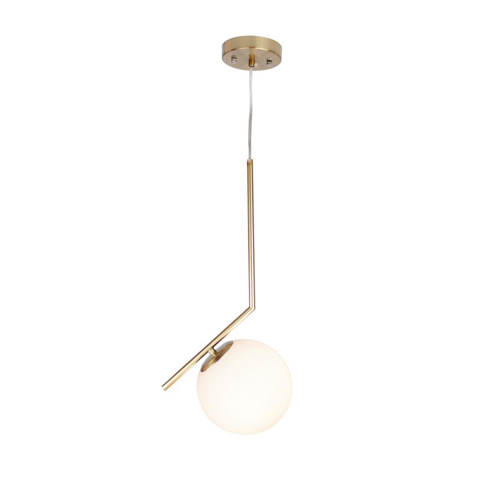 Eqlight Mid Century 1 Light Satin Brass Pendant Eqmcpb01 The Mid Century 1 Light Satin Brass Pendant