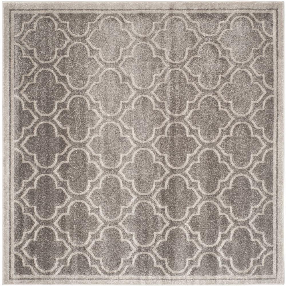 Square 7 And Larger Outdoor Rugs The Home Depot Amherst Gray Light 9 Ft X Indoor Outdoor Square