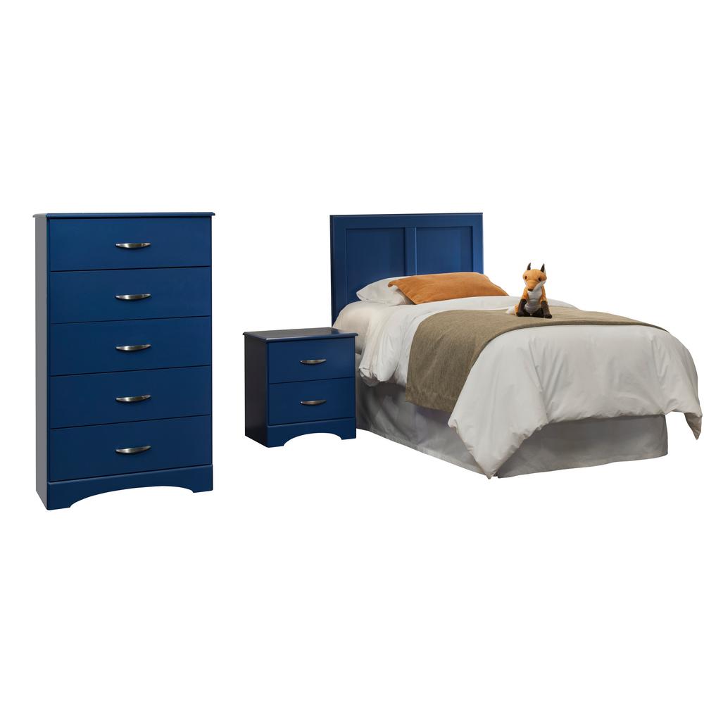 American Furniture Classics 3 Piece Royal Blue Twin