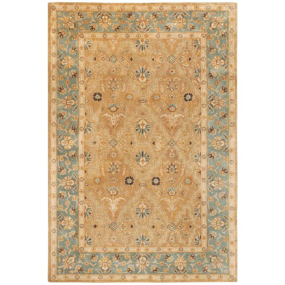Home Decorators Collection Menton Gold/Blue 4 ft. x 6 ft. Area Rug