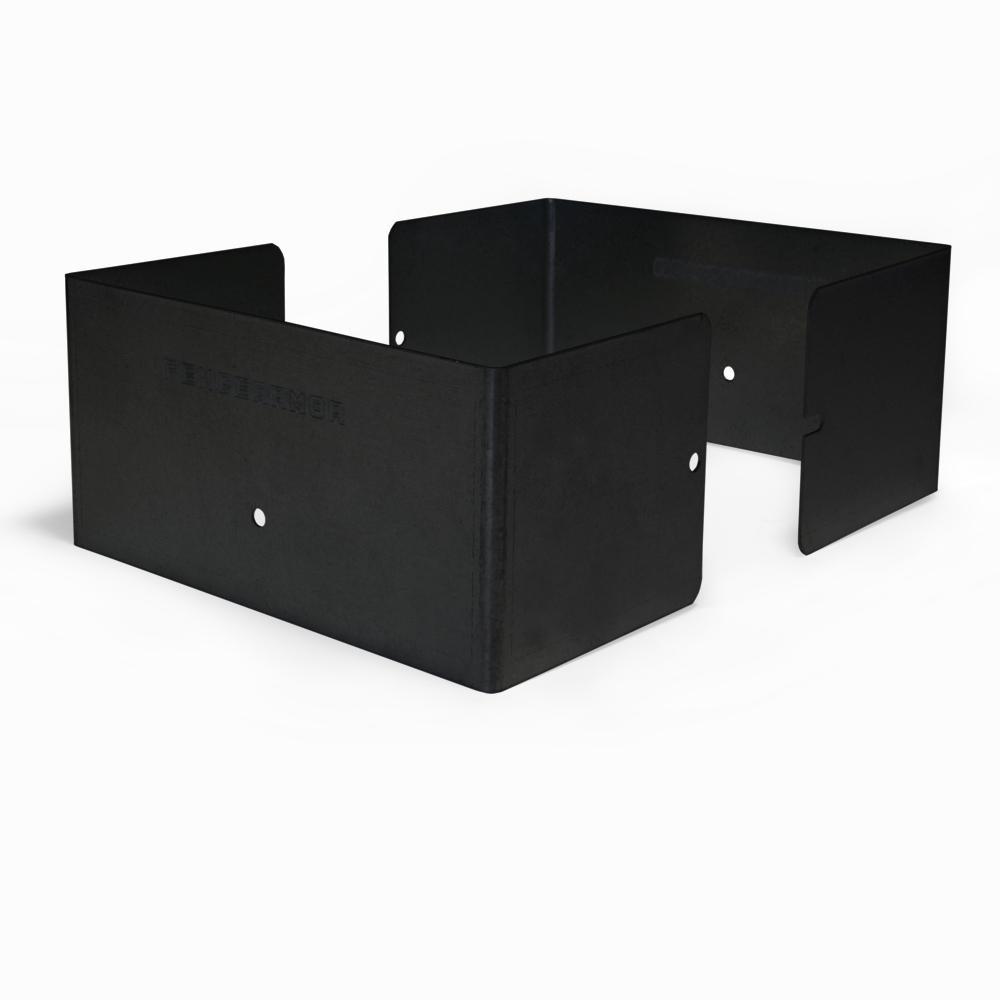 Fence Armor 51/2 in. L x 51/2 in. W x 1/4 ft. H Black Fence Post