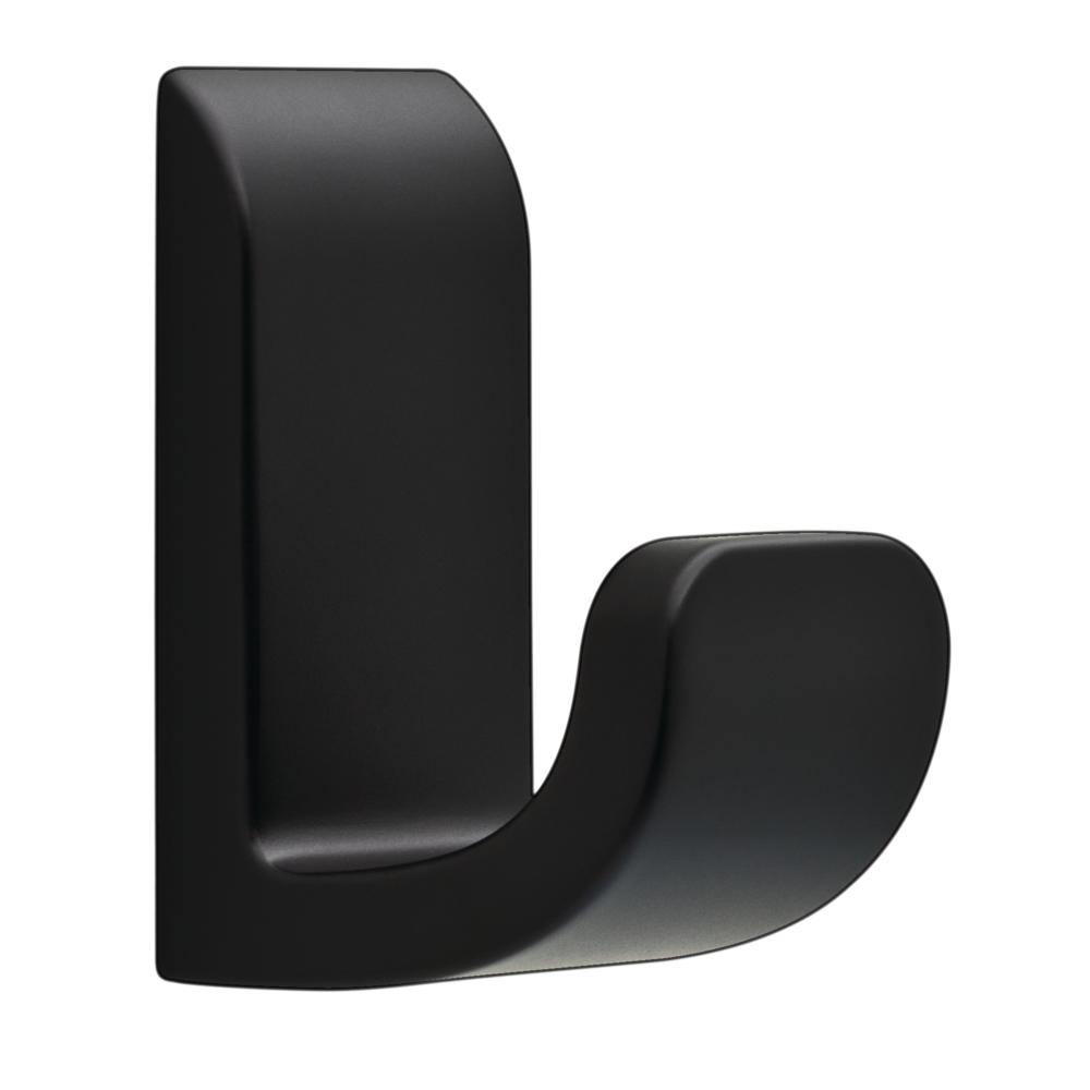 Delta Annalisa Single Towel Hook in Matte Black-ANA35-FB - The Home Depot