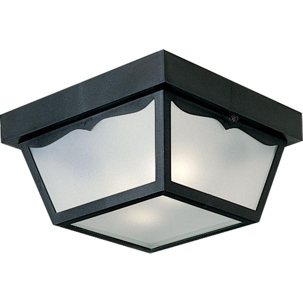 Progress Lighting 2 Light Black Outdoor Flushmount P5745 31 The Light Black Outdoor Flushmount P5745