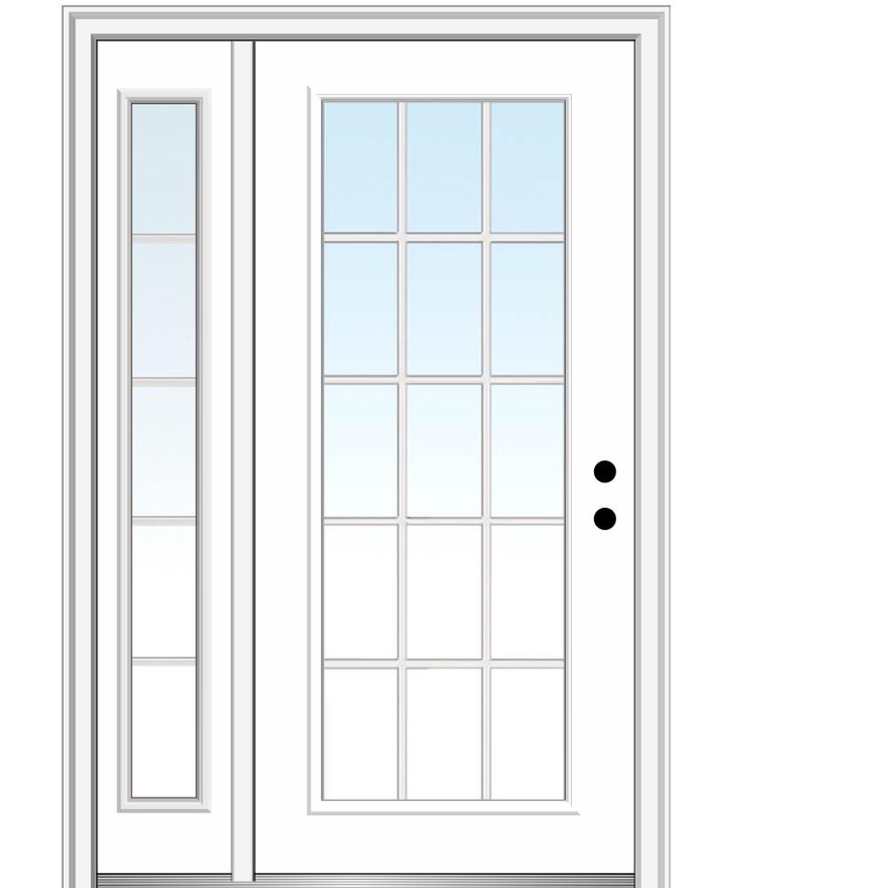 MMI Door 51 in. x 81.75 in. Clear Glass 15 Lite Left Hand Classic