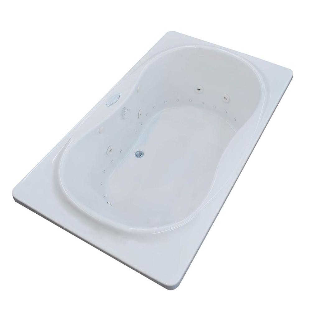 Universal Tubs Star Diamond Series 6 Ft Center Drain Rectangular Drop In Whirlpool And Air Bath Tub White Universal Tubs Star Diamond Series 6 Ft Center Drain Rectangular Drop In Whirlpool And Air Bath Tub White