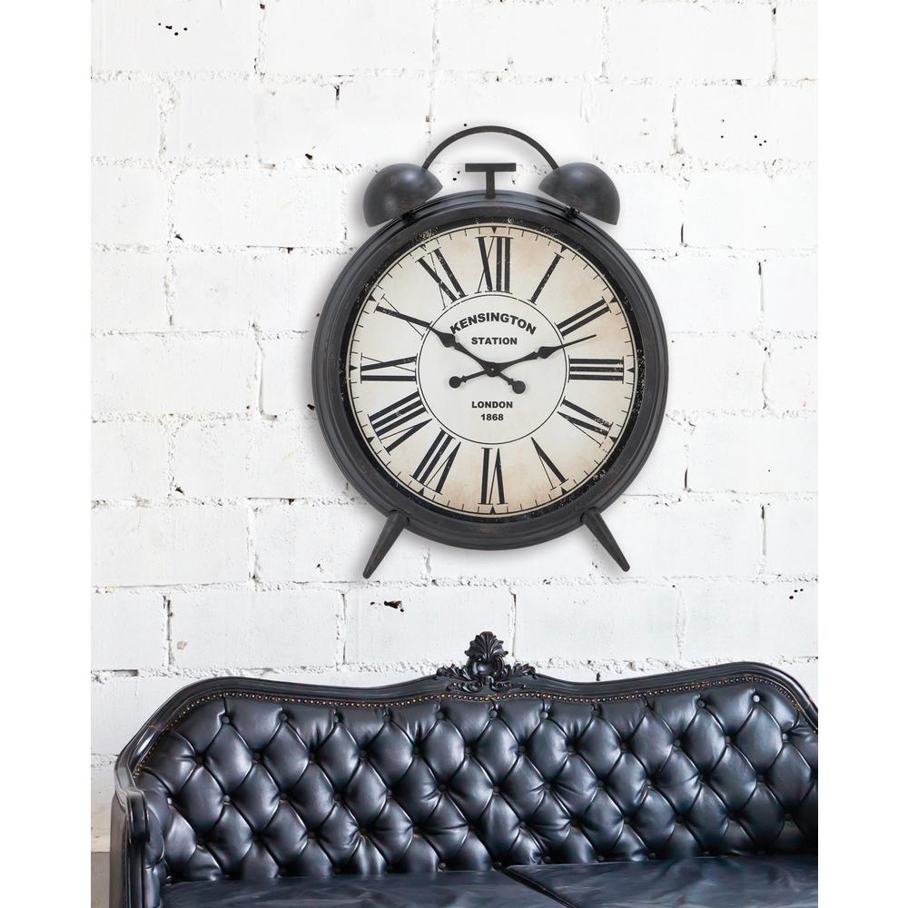 Vintage 40 in. Twin Bell Wall Clock20254 The Home Depot