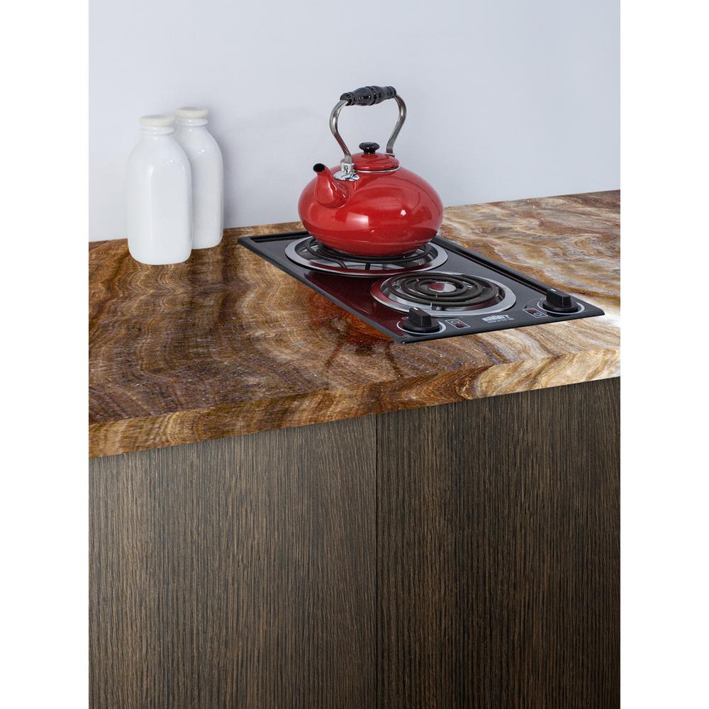 Summit Appliance 12 in. Coil Electric Cooktop in Black with 2 Elements