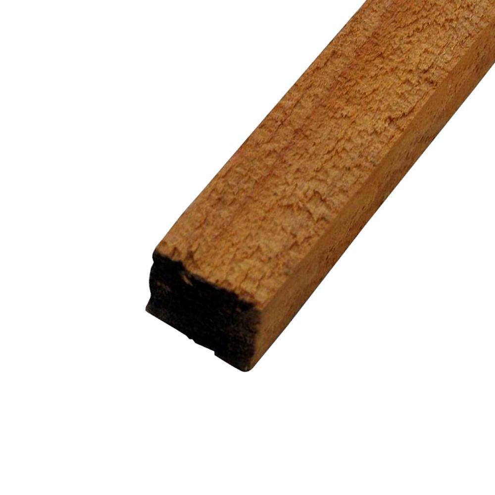 1.5 in. x 1.5 in. Construction Redwood Board Stud Wood Lumber x 2 in. Custom Length 1ft 2 in