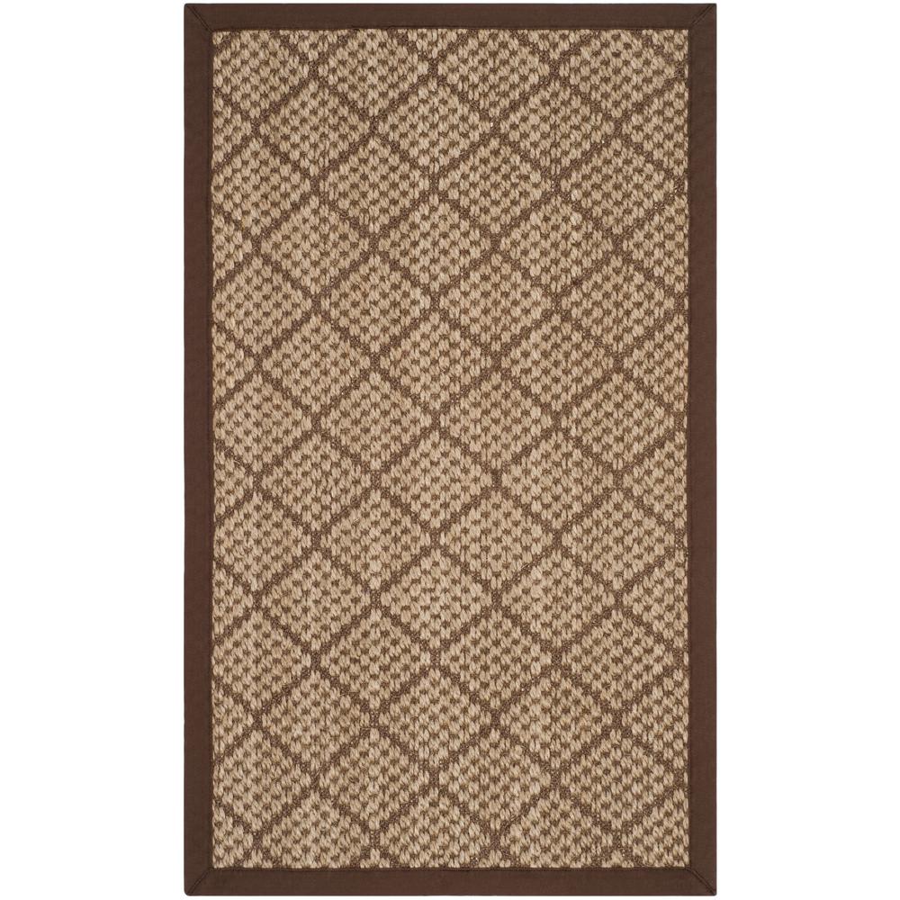 Sisal Area Rugs The Home Depot Natural Fiber Beige Brown 3 Ft X 5 Area Rug