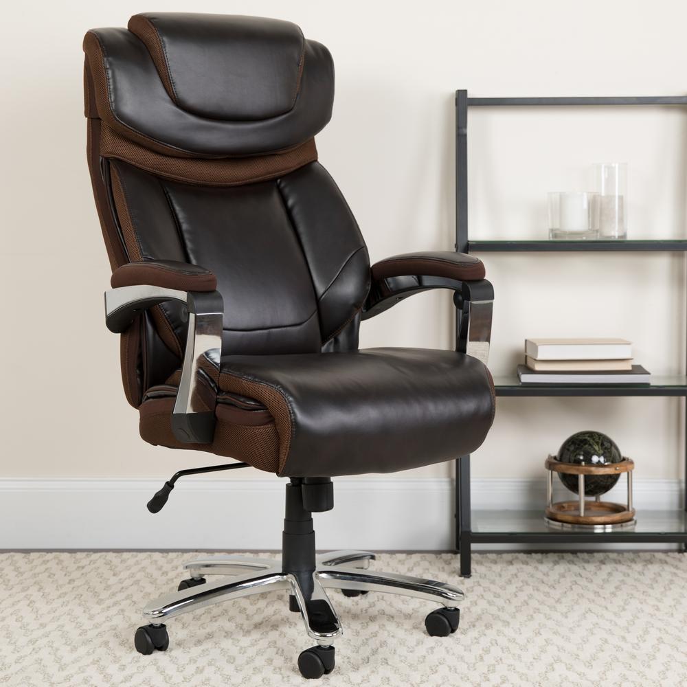 Flash Furniture Brown Office/Desk Chair-GO2223BN - The Home Depot