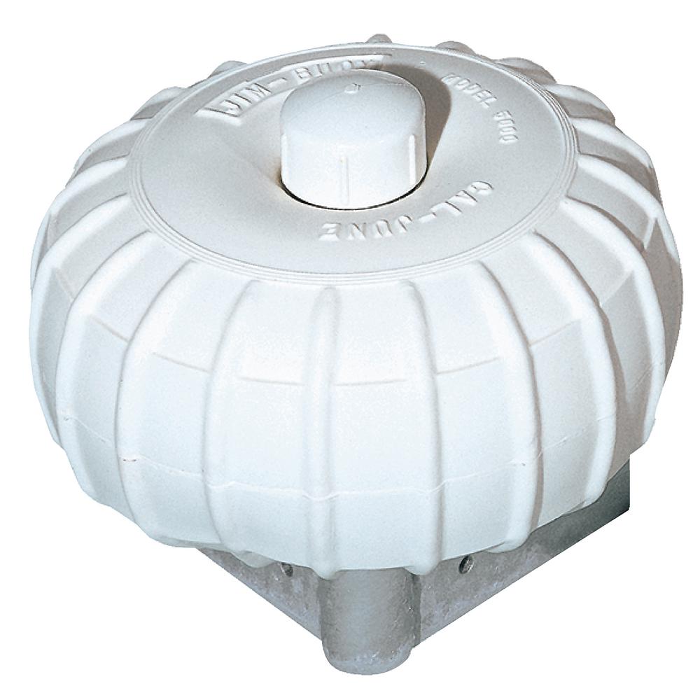 Jim-Buoy 12 inch Dia x 6 inch Corner Mount Roller Bumper in White by Jim-Buoy