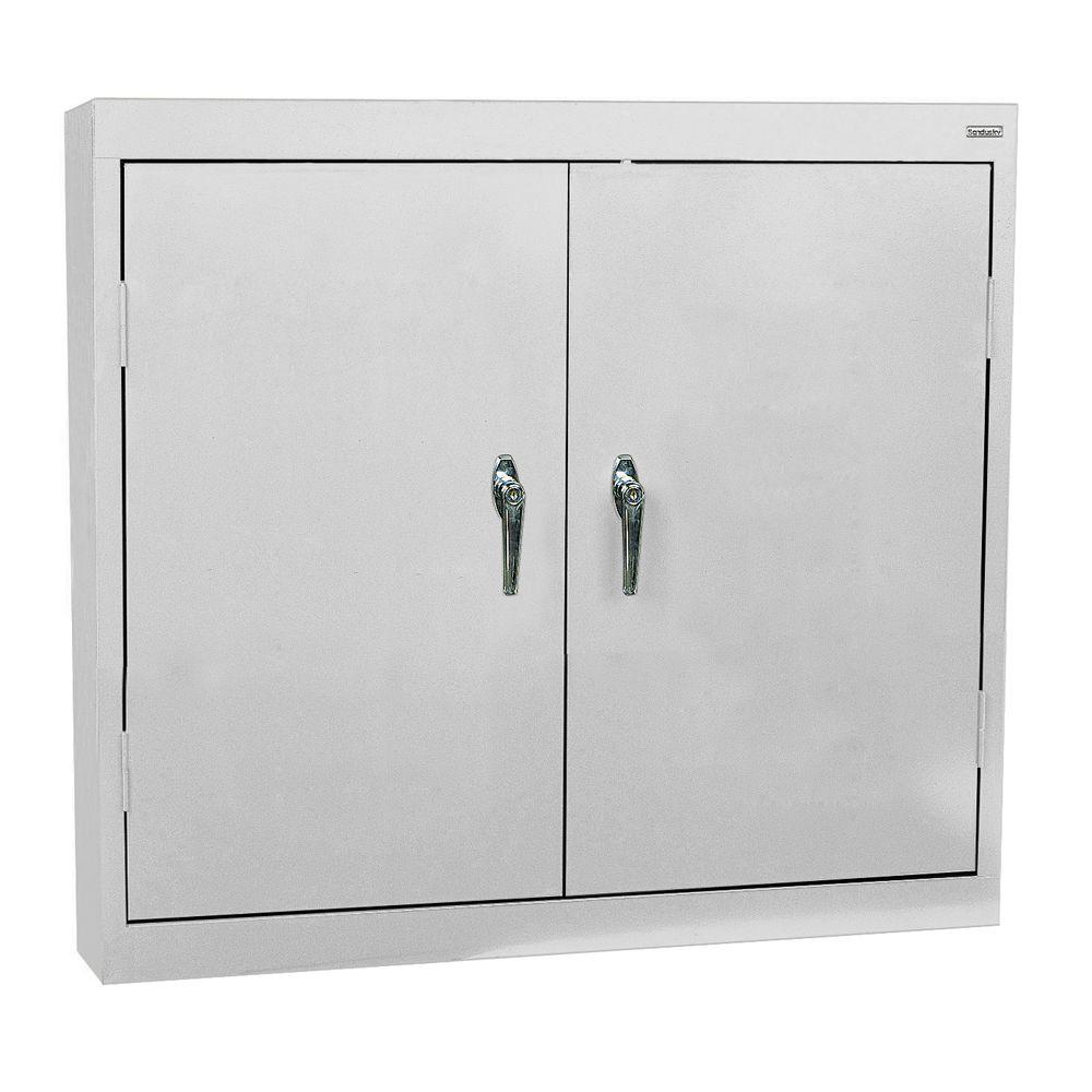 Sandusky 30 in. H x 30 in. W x 12 in. D Wall in Dove Grey