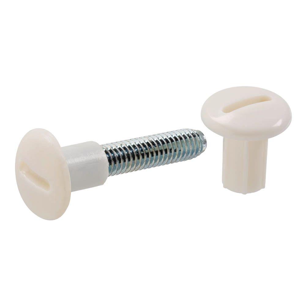 Everbilt 6 mm x 30 mm ZincPlated Connecting Screw with White Plastic