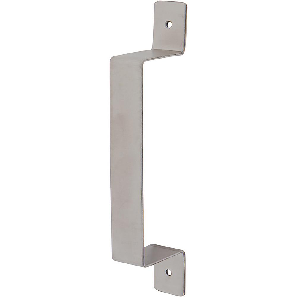 Delaney 7 3 4 In Brushed Steel Barn Door Hardware Flat Square Pull Handle