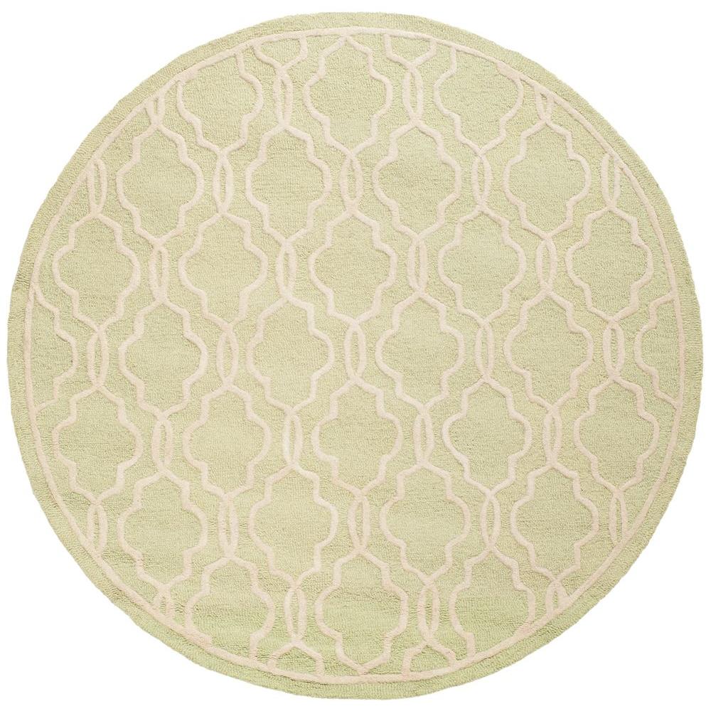 Safavieh Cambridge Light Green/Ivory 6 ft. x 6 ft. Round Area Rug