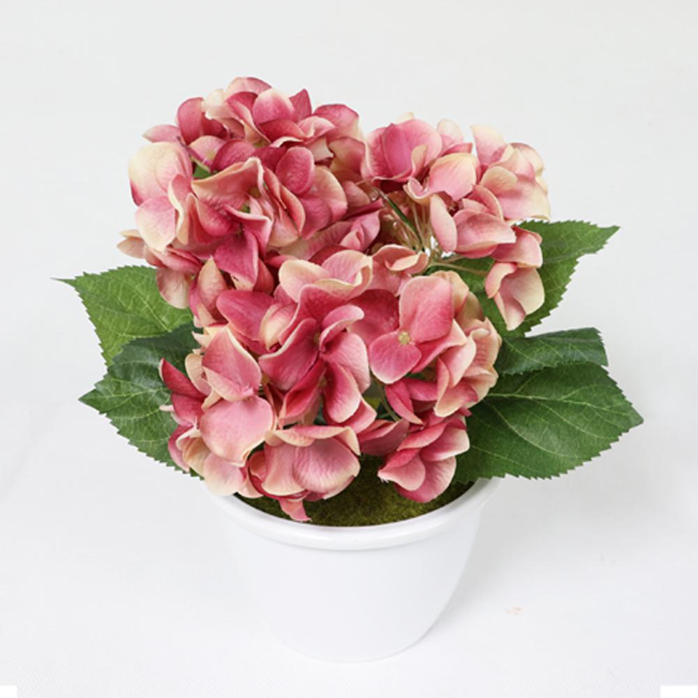 10 in. Indoor Artificial Potted Hydrangea-297-TB808 - The Home Depot