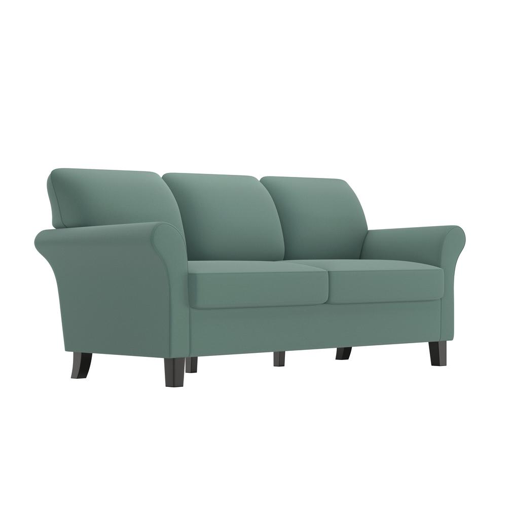 Handy Living Rockford Sofast Sofa In Blue Turquoise Velvet Rkf Sx Handy Living Rockford Sofast Sofa In