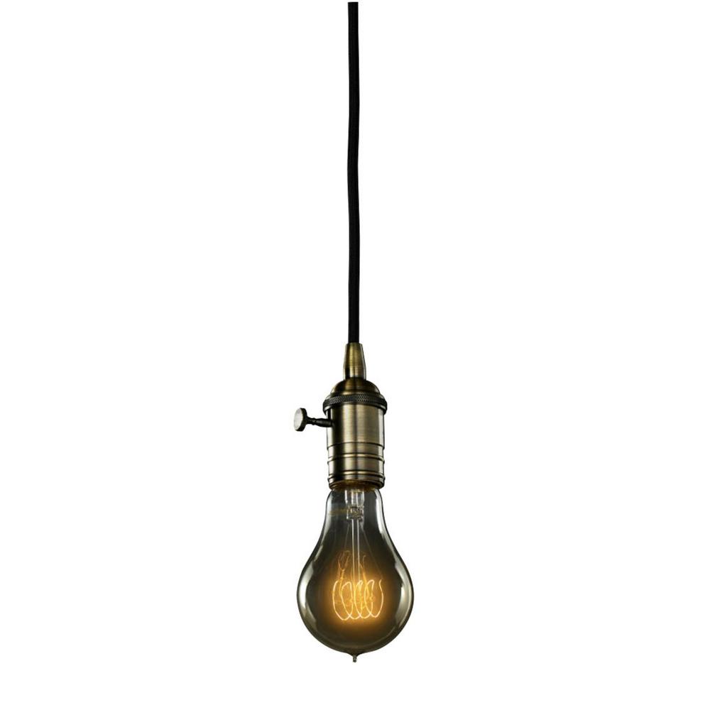 Bulbrite 1 Light Warm Gold Vintage Pendant Socket And Canopy With Incandescent 25w A21 Nostalgic Loop Bulb 810096 The Home Depot - Light Bulb Pendant Socket Bulbrite 1 Light Warm Gold Vintage Pendant Socket And Canopy With Incandescent 25w A21 Nostalgic Loop Bulb 810096 The Home Depot - Light Bulb Pendant Socket