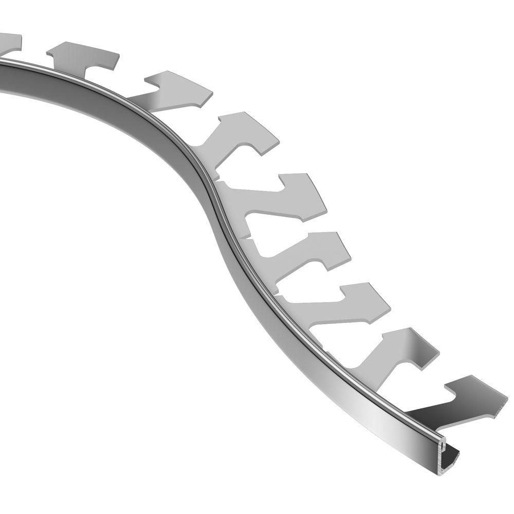 Schluter Schiene Stainless Steel 3/16 in. x 8 ft. 21/2 in. Metal