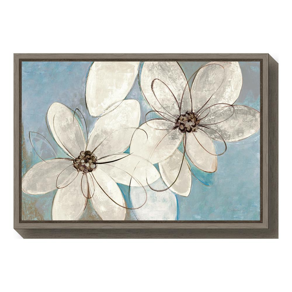 Amanti Art Blue And Neutral Fl By Silvia Vassileva