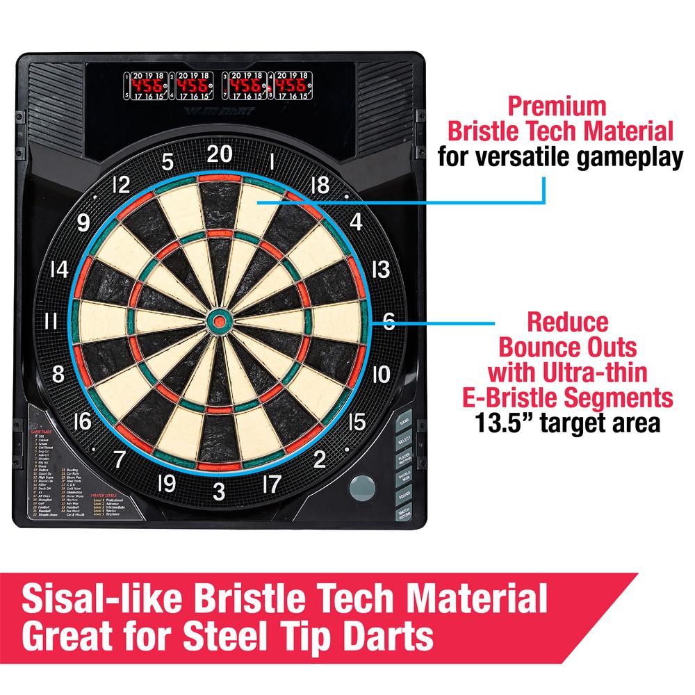 dart board with metal darts