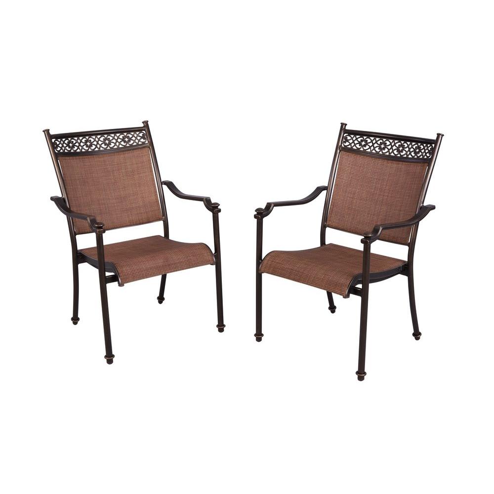 Hampton Bay Niles Park Sling Patio Dining Chairs (2-Pack)-S2-ADH04300