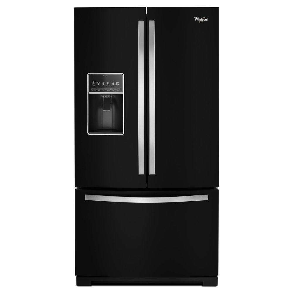 KitchenAid 36 in. W 20 cu. ft. French Door Refrigerator in Black
